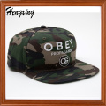 Boné de Snapback de camuflagem bordado com o seu logótipo desenhado